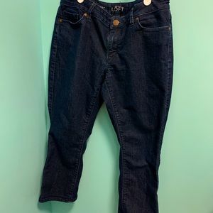 Loft Curvy Kick Crop jeans